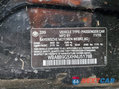 Zdjęcie 12 z 12 samochodu: 2017 BMW 330 I VIN:WBA8B9G5XHNU51788 - miniatura