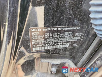 Zdjęcie 13 z 13 samochodu: 2015 BMW X3 XDRIVE28I VIN:5UXWX9C5XF0D58766 - miniatura