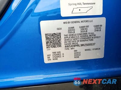 Zdjęcie 13 z 13 samochodu: 2024 ACURA ZDX TYPE-S VIN:4W5XHPRL9RZ500537 - miniatura
