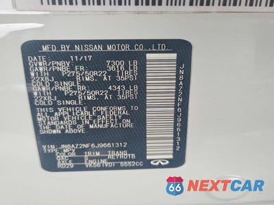 Zdjęcie 13 z 13 samochodu: 2018 INFINITI QX80 BASE VIN:JN8AZ2NF6J9661312 - miniatura