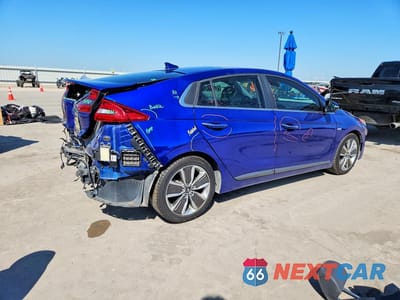 Trzecie zdjęcie samochodu z tyłu: 2019 HYUNDAI IONIQ LIMITED VIN:KMHC05LC3KU124884 - miniatura