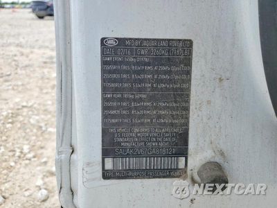 Zdjęcie 13 z 13 samochodu: 2016 LAND ROVER LR4 VIN:SALAK2V67GA818121 - miniatura