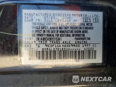 Zdjęcie 12 z 12 samochodu: 2024 NISSAN SENTRA SV VIN:3N1AB8CV0RY215341 - miniatura