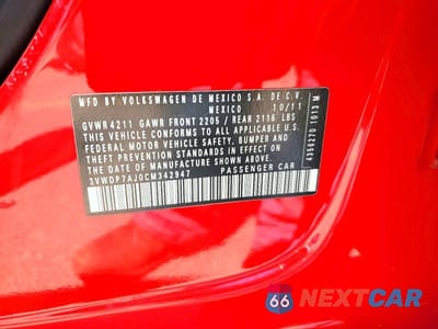 Zdjęcie 12 z 12 samochodu: 2012 VOLKSWAGEN JETTA SE VIN:3VWDP7AJ0CM342947 - miniatura