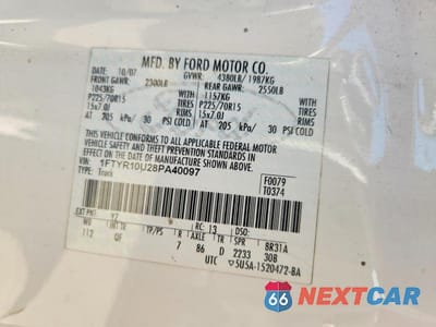Zdjęcie 12 z 12 samochodu: 2008 FORD RANGER VIN:1FTYR10U28PA40097 - miniatura