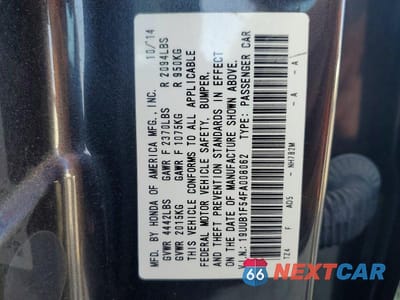 Zdjęcie 12 z 12 samochodu: 2015 ACURA TLX TECH VIN:19UUB1F54FA008062 - miniatura
