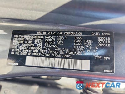 Zdjęcie 13 z 13 samochodu: 2016 VOLVO XC60 T6 PLATINUM VIN:YV449MRM2G2888766 - miniatura