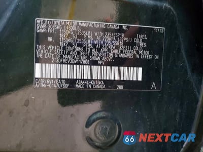 Zdjęcie 13 z 13 samochodu: 2013 TOYOTA RAV4 LIMITED VIN:2T3DFREV3DW117808 - miniatura
