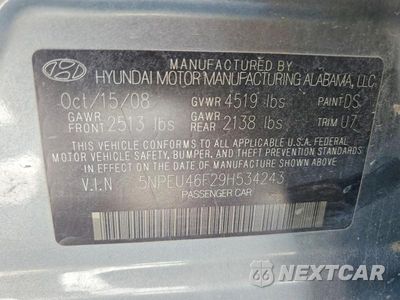 Zdjęcie 12 z 12 samochodu: 2009 HYUNDAI SONATA LIMITED V6 VIN:5NPEU46F29H534243 - miniatura