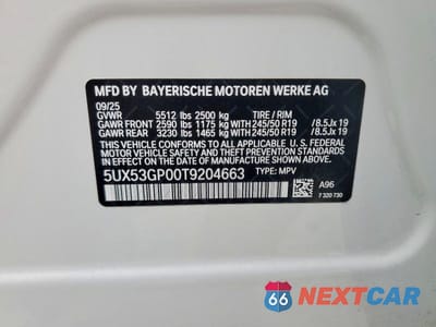 Zdjęcie 14 z 14 samochodu: 2026 BMW X3 30 XDRIVE VIN:5UX53GP00T9204663 - miniatura