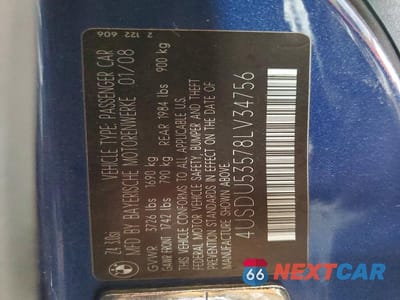 Zdjęcie 12 z 12 samochodu: 2008 BMW Z4 3.0SI VIN:4USDU53578LV34756 - miniatura