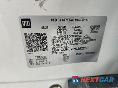 Zdjęcie 13 z 13 samochodu: 2023 GMC YUKON XL DENALI VIN:1GKS2JKL7PR392260 - miniatura
