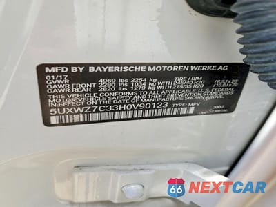 Zdjęcie 13 z 13 samochodu: 2017 BMW X3 SDRIVE28I VIN:5UXWZ7C33H0V90123 - miniatura