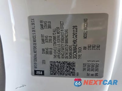 Zdjęcie 12 z 12 samochodu: 2020 CHEVROLET SILVERADO C1500 VIN:3GCNWAEH9LG201128 - miniatura