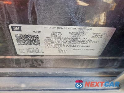 Zdjęcie 13 z 13 samochodu: 2018 CHEVROLET TRAVERSE LT VIN:1GNERGKW9JJ215482 - miniatura