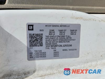 Zdjęcie 13 z 13 samochodu: 2020 CHEVROLET EXPRESS 2500 CARGO DELIVERY VAN VIN:1GCWGBFG5L1253156 - miniatura