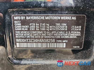 Zdjęcie 13 z 13 samochodu: 2017 BMW X1 XDRIVE28I VIN:WBXHT3Z34H4A58258 - miniatura
