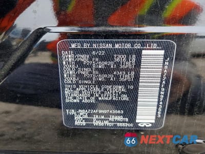 Zdjęcie 14 z 14 samochodu: 2022 INFINITI QX80 VIN:JN8AZ2AF9N9743563 - miniatura