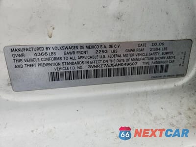 Zdjęcie 12 z 12 samochodu: 2010 VOLKSWAGEN JETTA SE VIN:3VWRZ7AJ5AM049607 - miniatura