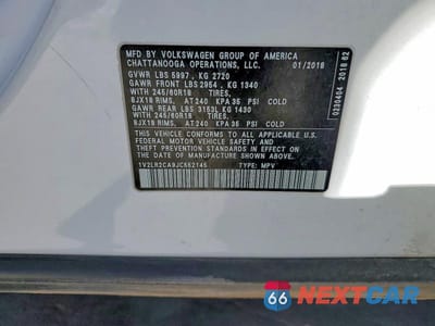 Zdjęcie 13 z 13 samochodu: 2018 VOLKSWAGEN ATLAS SE VIN:1V2LR2CA9JC552145 - miniatura