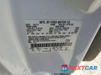 Zdjęcie 13 z 13 samochodu: 2013 FORD F-150 BOX TRUCK VIN:1FTMF1CMXDKE77050 - miniatura