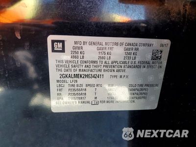 Zdjęcie 13 z 13 samochodu: 2017 GMC TERRAIN SLE VIN:2GKALMEK2H6342411 - miniatura