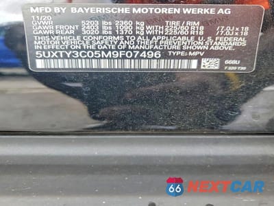 Zdjęcie 12 z 12 samochodu: 2021 BMW X3 SDRIVE30I VIN:5UXTY3C05M9F07496 - miniatura