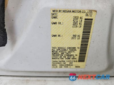 Zdjęcie 12 z 12 samochodu: 2013 NISSAN ALTIMA 2.5 VIN:1N4AL3AP9DC105266 - miniatura
