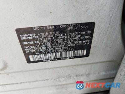 Zdjęcie 14 z 14 samochodu: 2021 SUBARU FORESTER VIN:JF2SKADC9MH538539 - miniatura
