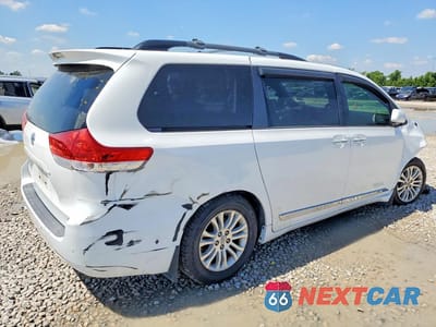 Trzecie zdjęcie samochodu z tyłu: 2014 TOYOTA SIENNA XLE 8-PASSENGER VIN:5TDYK3DC6ES437458 - miniatura