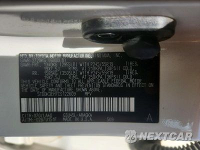 Zdjęcie 13 z 13 samochodu: 2012 TOYOTA HIGHLANDER LIMITED VIN:5TDDK3EH7CS122609 - miniatura