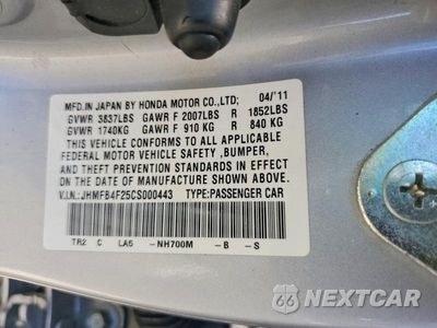 Zdjęcie 13 z 13 samochodu: 2012 HONDA CIVIC HYBRID VIN:JHMFB4F25CS000443 - miniatura