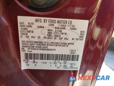 Zdjęcie 12 z 12 samochodu: 2008 FORD F350 SRW SUPER DUTY VIN:1FTWX31R58EB82975 - miniatura