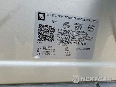 Zdjęcie 13 z 13 samochodu: 2022 CHEVROLET EQUINOX LS VIN:3GNAX5EV7NS147635 - miniatura