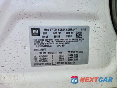 Zdjęcie 12 z 12 samochodu: 2020 BUICK ENCORE ESSENCE VIN:KL4CJCSB4LB070548 - miniatura