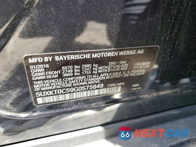 Zdjęcie 13 z 13 samochodu: 2016 BMW X5 XDR40E VIN:5UXKT0C59G0S75849 - miniatura