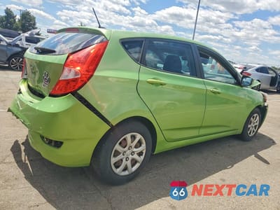 Trzecie zdjęcie samochodu z tyłu: 2013 HYUNDAI ACCENT GS VIN:KMHCT5AE2DU108903 - miniatura