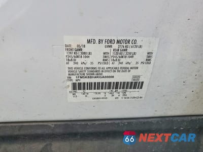 Zdjęcie 13 z 13 samochodu: 2019 FORD EXPLORER VIN:1FM5K8BH4KGA00008 - miniatura