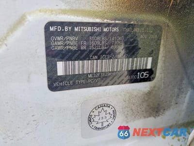 Zdjęcie 12 z 12 samochodu: 2019 MITSUBISHI MIRAGE G4 ES VIN:ML32F3FJ9KHF07188 - miniatura