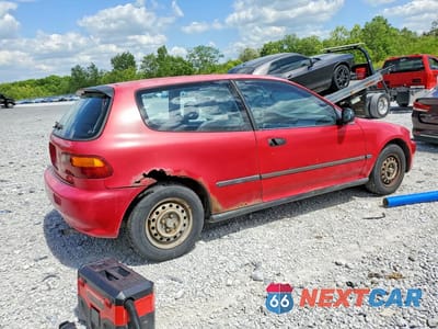 Trzecie zdjęcie samochodu z tyłu: 1994 HONDA CIVIC DX VIN:2HGEH2360RH509297 - miniatura
