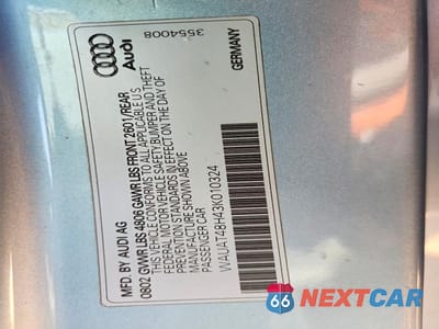 Zdjęcie 12 z 12 samochodu: 2003 AUDI A4 3.0 CABRIOLET VIN:WAUAT48H43K010324 - miniatura