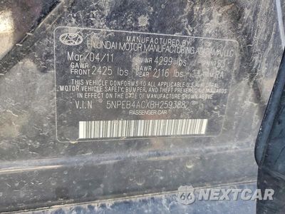 Zdjęcie 13 z 13 samochodu: 2011 HYUNDAI SONATA GLS VIN:5NPEB4ACXBH259388 - miniatura