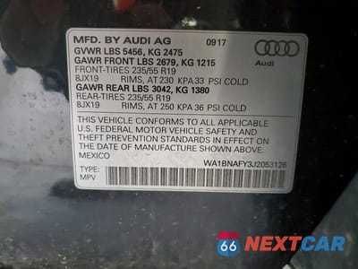 Zdjęcie 13 z 13 samochodu: 2018 AUDI Q5 PREMIUM PLUS VIN:WA1BNAFY3J2053126 - miniatura