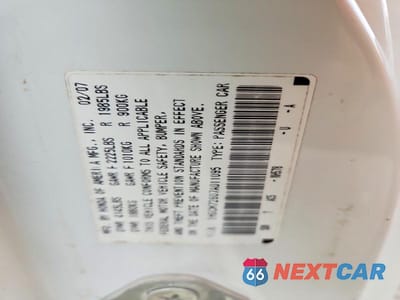 Zdjęcie 12 z 12 samochodu: 2007 HONDA ACCORD EX VIN:1HGCM72607A011095 - miniatura