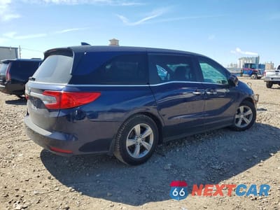 Trzecie zdjęcie samochodu z tyłu: 2018 HONDA ODYSSEY EXL VIN:5FNRL6H73JB065592 - miniatura