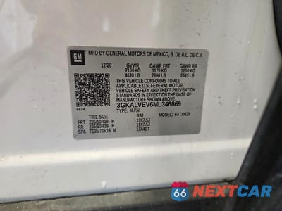 Zdjęcie 12 z 12 samochodu: 2021 GMC TERRAIN SLT VIN:3GKALVEV6ML346869 - miniatura