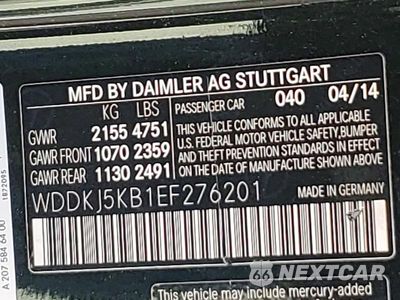 Zdjęcie 13 z 13 samochodu: 2014 MERCEDES-BENZ E 350 VIN:WDDKJ5KB1EF276201 - miniatura