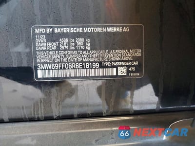 Zdjęcie 12 z 12 samochodu: 2024 BMW 330I VIN:3MW69FF08R8E18199 - miniatura
