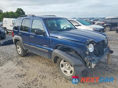 Czwarte zdjęcie samochodu z boku: 2004 JEEP LIBERTY SPORT VIN:1J4GL48K24W192747 - miniatura