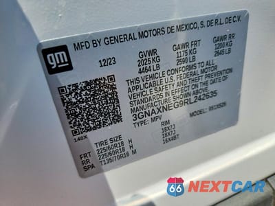 Zdjęcie 14 z 14 samochodu: 2024 CHEVROLET EQUINOX PREMIER VIN:3GNAXNEG9RL242635 - miniatura